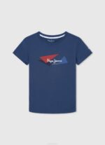blanquecino playera con logo estampado Pepe Jeans 06X41643 chico - Imagen 5