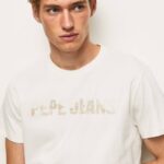 blanquecino playera con logo estampado Pepe Jeans 06X4961 hombres