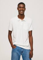 blanquecino polo de algodón de lino Pepe Jeans 06X41089 hombres - Imagen 3
