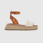 blanquecino sandalias kate de tela con cuña Pepe Jeans 06X4678 mujer