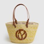 brillar bolsa de canasta de paja tejida Pepe Jeans 06X4725 mujer