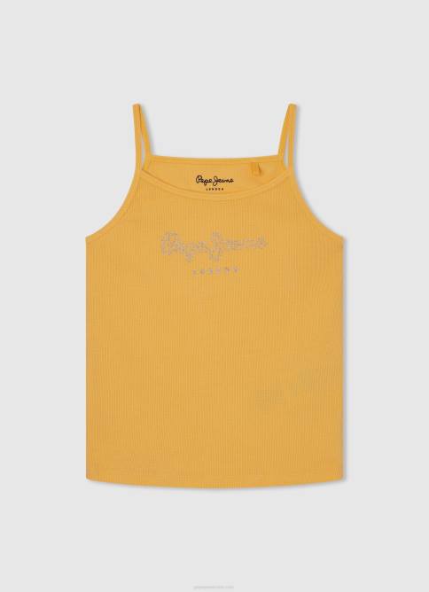brillar camiseta sin mangas con logo estampado Pepe Jeans 06X41432 chica - Imagen 1