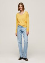 brillar jersey de ajuste holgado con escote en v Pepe Jeans 06X4257 mujer - Imagen 2