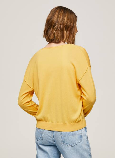 brillar jersey de ajuste holgado con escote en v Pepe Jeans 06X4257 mujer - Imagen 4