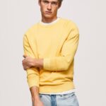 brillar jersey de algodón con cuello redondo Pepe Jeans 06X4862 hombres