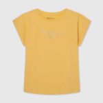 brillar playera con logo de strass Pepe Jeans 06X41433 chica