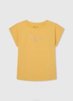 brillar playera con logo de strass Pepe Jeans 06X41433 chica