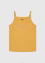 brillar playera con logo de strass Pepe Jeans 06X41433 chica - Imagen 3