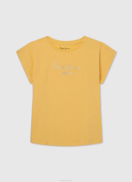 brillar playera con logo de strass Pepe Jeans 06X41433 chica