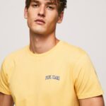 brillar playera con logo estampado Pepe Jeans 06X4972 hombres
