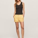 brillar shorts de algodón de corte estándar Pepe Jeans 06X4518 mujer