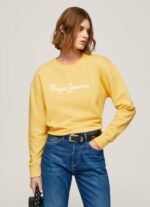 brillar suéter con logo estampado Pepe Jeans 06X4273 mujer
