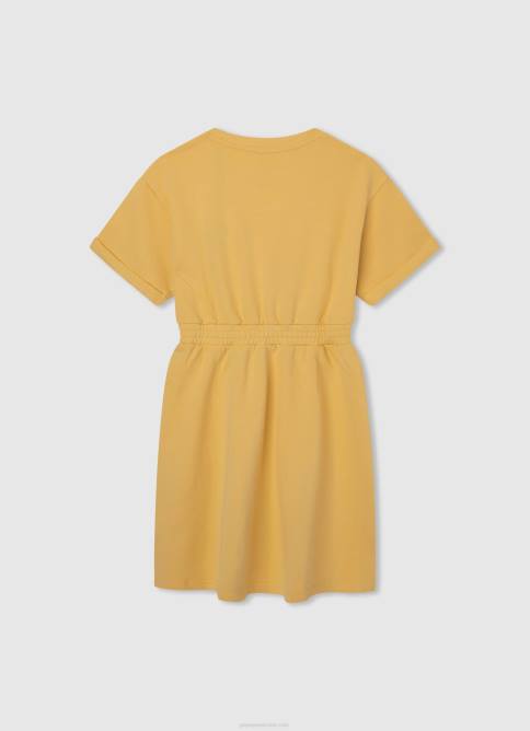 brillar vestido corto con cuello redondo Pepe Jeans 06X41389 chica - Imagen 2