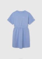 brillar vestido corto con cuello redondo Pepe Jeans 06X41389 chica - Imagen 3