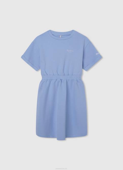 brillar vestido corto con cuello redondo Pepe Jeans 06X41389 chica - Imagen 3