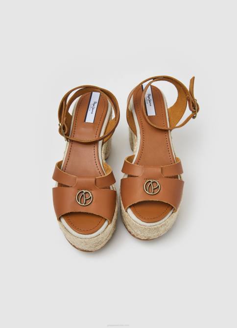 broncearse sandalias de cuero de día de caramelo Pepe Jeans 06X4645 mujer - Imagen 3
