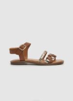 broncearse sandalias irma de piel trenzada Pepe Jeans 06X41337 chica
