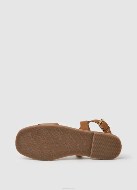 broncearse sandalias planas Irma Log de piel Pepe Jeans 06X4660 mujer - Imagen 5