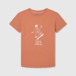 calabaza naranja camiseta con estampado gráfico Pepe Jeans 06X41613 chico