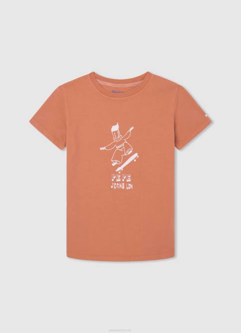 calabaza_naranja_camiseta_con_estampado_grafico_pepe_jeans_06x41613_chico.jpg calabaza naranja camiseta con estampado gráfico Pepe Jeans 06X41613 chico - Imagen 1