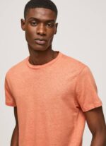 calabaza naranja camiseta de algodón liso Pepe Jeans 06X4995 hombres - Imagen 3