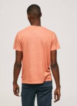 calabaza naranja camiseta de algodón liso Pepe Jeans 06X4995 hombres - Imagen 4