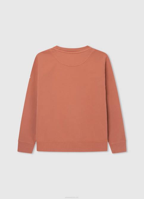calabaza naranja jersey de algodón teñido en prenda Pepe Jeans 06X41602 chico - Imagen 2