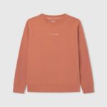 calabaza naranja jersey de algodón teñido en prenda Pepe Jeans 06X41602 chico