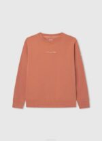 calabaza naranja jersey de algodón teñido en prenda Pepe Jeans 06X41602 chico