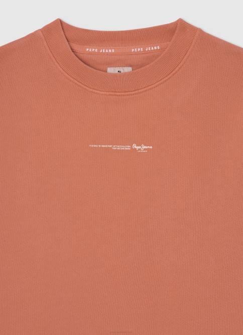 calabaza naranja jersey de algodón teñido en prenda Pepe Jeans 06X41602 chico - Imagen 3