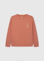 calabaza naranja jersey skater de algodón Pepe Jeans 06X41584 chico