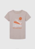 calabaza naranja playera con logo estampado Pepe Jeans 06X41617 chico - Imagen 3