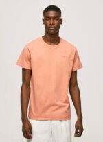 calabaza naranja playera con logo estampado Pepe Jeans 06X4944 hombres - Imagen 2