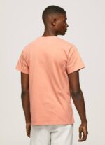 calabaza naranja playera con logo estampado Pepe Jeans 06X4944 hombres - Imagen 4