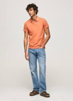 calabaza naranja polo de piqué con logo bordado Pepe Jeans 06X41095 hombres - Imagen 2