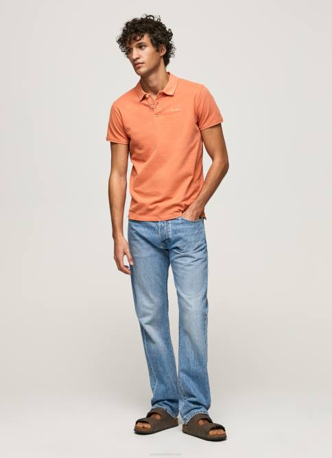 calabaza naranja polo de piqué con logo bordado Pepe Jeans 06X41095 hombres - Imagen 2