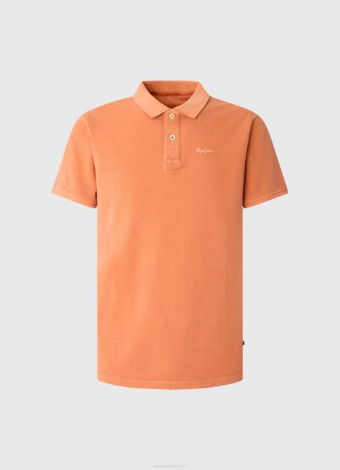 calabaza naranja polo de piqué con logo bordado Pepe Jeans 06X41095 hombres - Imagen 5