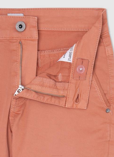 calabaza naranja shorts chinos de corte regular Pepe Jeans 06X41692 chico - Imagen 3