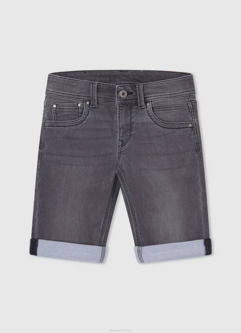 calabaza naranja shorts deportivos con logo estampado Pepe Jeans 06X41687 chico - Imagen 4