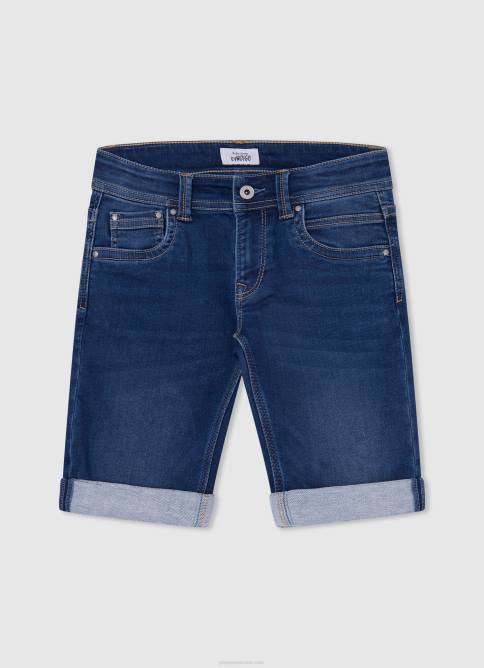 calabaza naranja shorts deportivos con logo estampado Pepe Jeans 06X41687 chico - Imagen 5