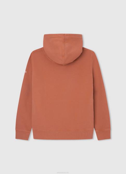 calabaza naranja suéter con capucha de algodón Pepe Jeans 06X41598 chico - Imagen 2