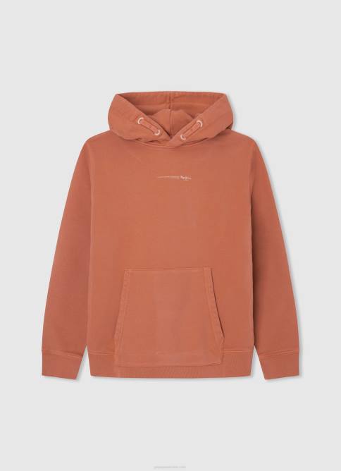 calabaza naranja suéter con capucha de algodón Pepe Jeans 06X41598 chico - Imagen 1