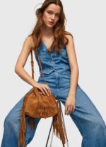 camello bolso bombonera de ante Pepe Jeans 06X4724 mujer