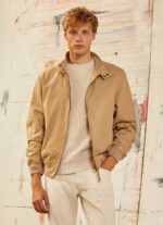 camello chaqueta harrington de algodón Pepe Jeans 06X4830 hombres