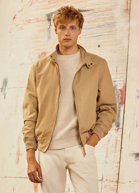 camello_chaqueta_harrington_de_algodon_pepe_jeans_06x4830_hombres.jpg camello chaqueta harrington de algodón Pepe Jeans 06X4830 hombres - Imagen 1
