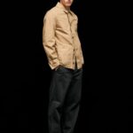 camello chaqueta utilitaria de lona Pepe Jeans 06X4827 hombres