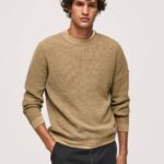 camello jersey de punto gofrado Pepe Jeans 06X4855 hombres