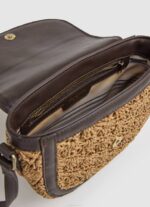 caramelo bolsa crossbody de paja tejida Pepe Jeans 06X4742 mujer - Imagen 3