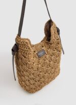 caramelo tote de paja tejida Pepe Jeans 06X4717 mujer - Imagen 2