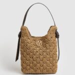 caramelo tote de paja tejida Pepe Jeans 06X4717 mujer